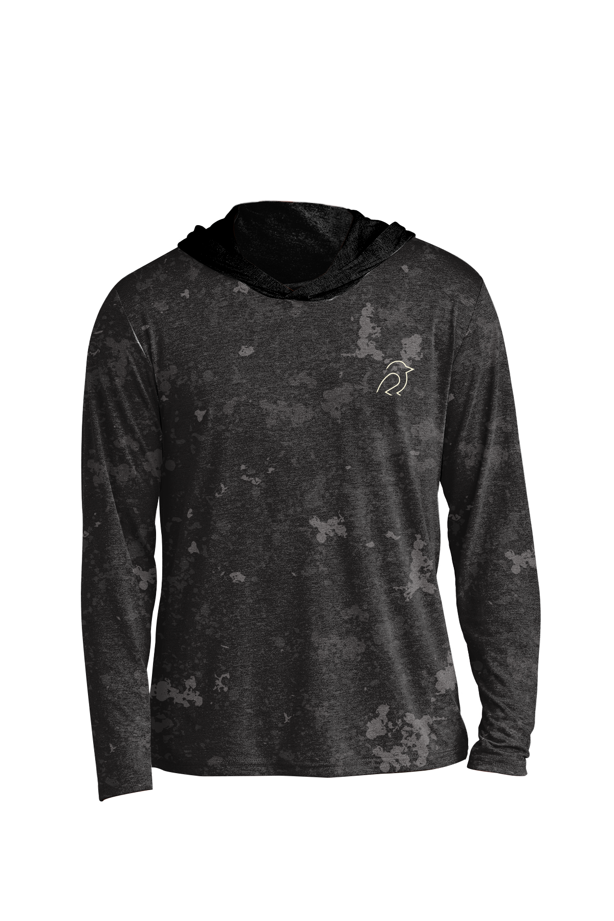 Dirty Birdie Sublimated Long-Sleeved Hoodie- Black Camo